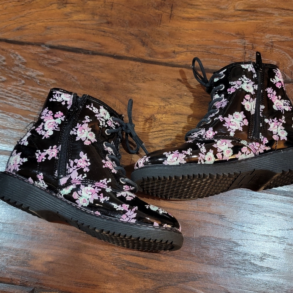 The Children's Place Floral Combat Boots - Picture 9 of 9